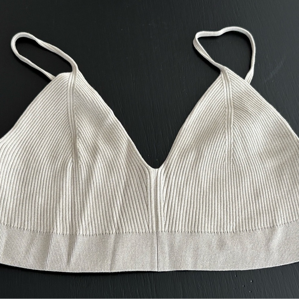 H&M Women's Ribbed Bralette size large